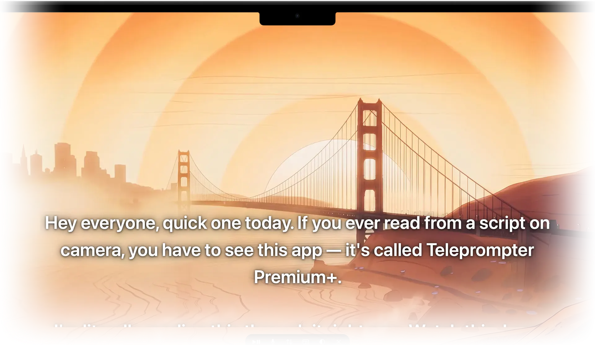 Ghost Mode on the Mac: script text floating over the desktop with no background